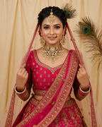 Traditional White and Gold Polki Bridal Choker Necklace Set