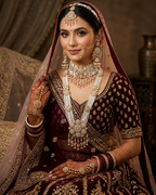 Traditional Pearl and Polki Bridal Necklace Set