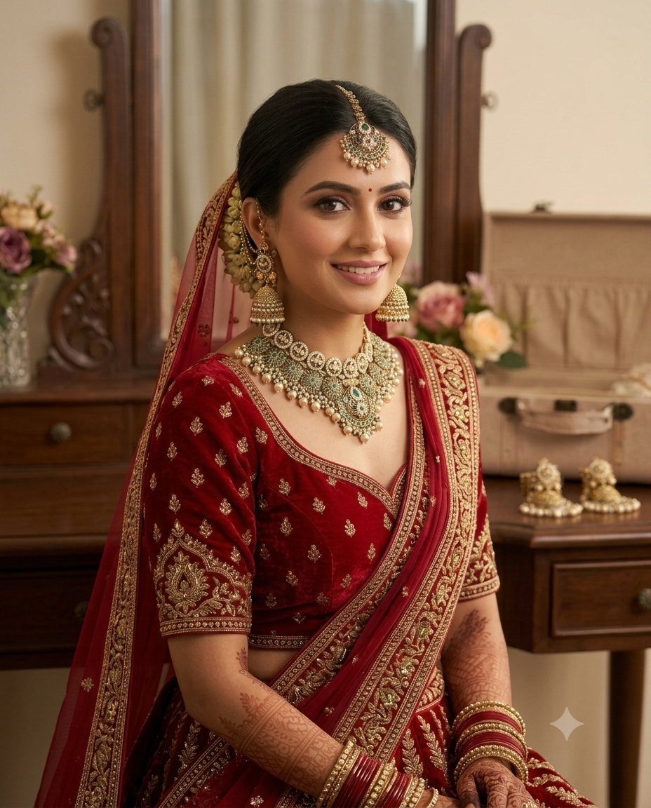 Royal Emerald Bridal Set