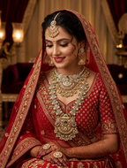 Rani Temple Bridal Combo Necklace Set