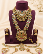 Rani Temple Bridal Combo Necklace Set