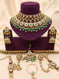 Royal Green Kundan Bridal Choker Set