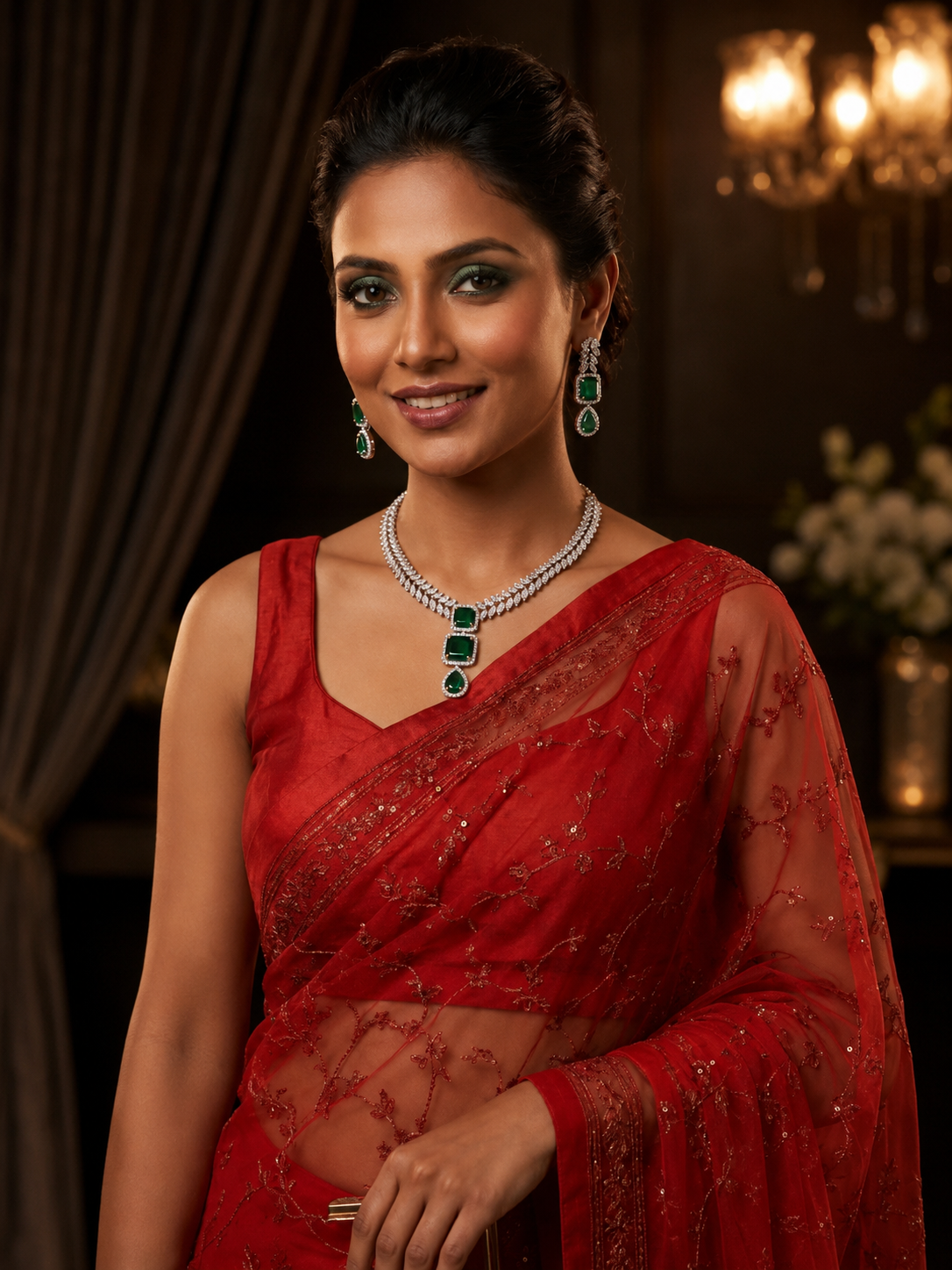 Imperial Emerald Laurel Drop Set