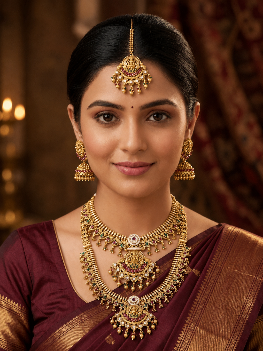 Asmani Temple Jewelry Set