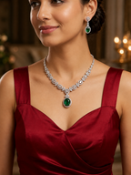 Emerald Teardrop Set