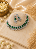 Opulent Emerald Cut Choker Set