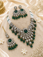 Emerald Royale Pearl Kundan Set