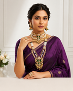 Royal Temple Bridal Combo Necklace Set
