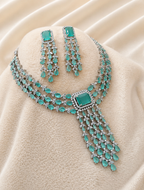 Ocean Veil Tassel Necklace Set