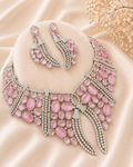 Rosé Imperial Statement Necklace Set
