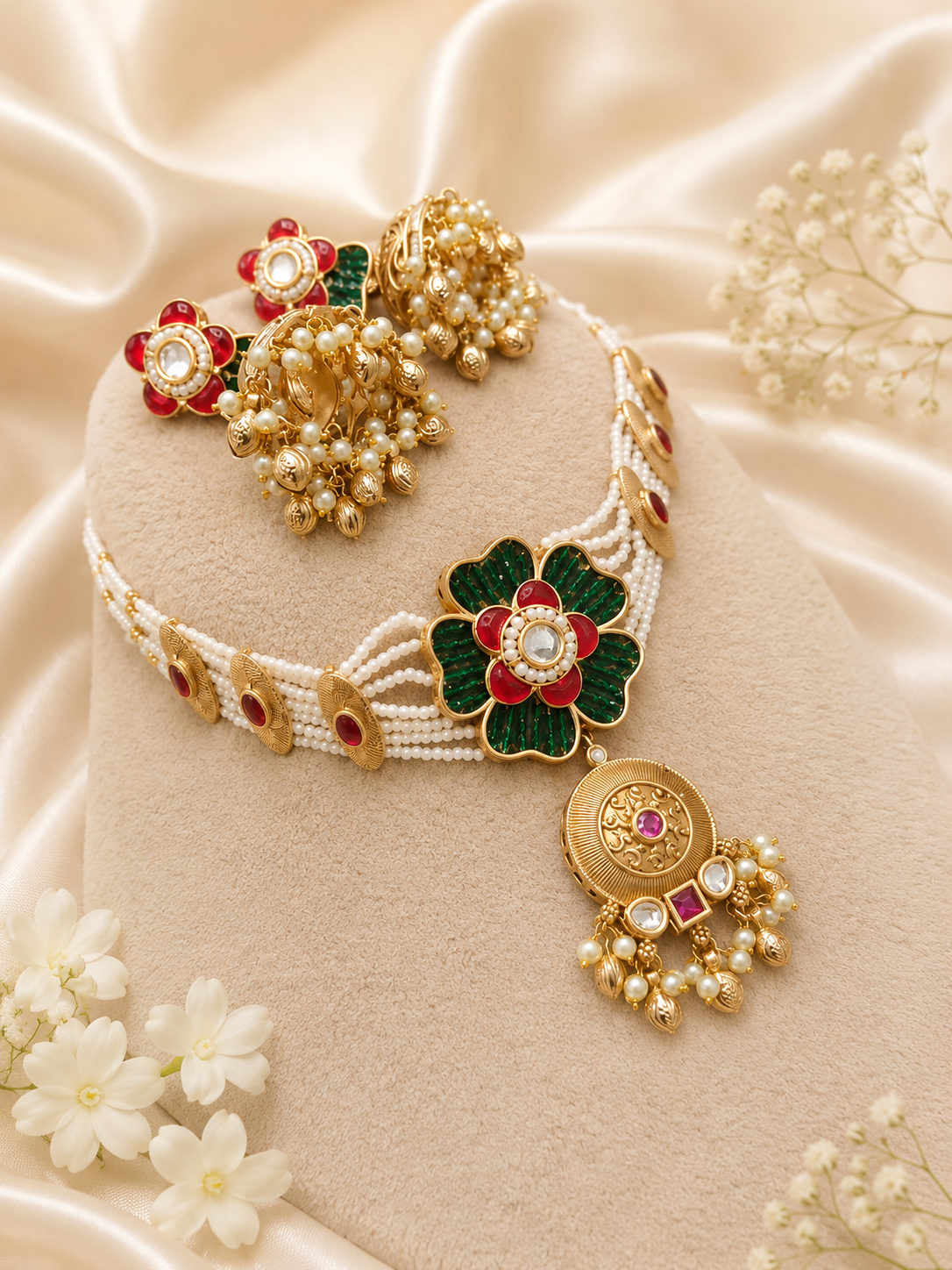 Golden Gem Pearl Set