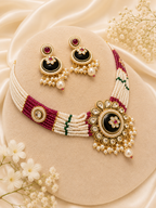 Golden Champagne Necklace Set