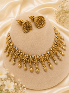 Champagne Stone Necklace Set