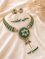 Emerald Pearl Heritage Choker Set