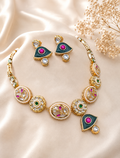 Regal Emerald Crystal Necklace Set