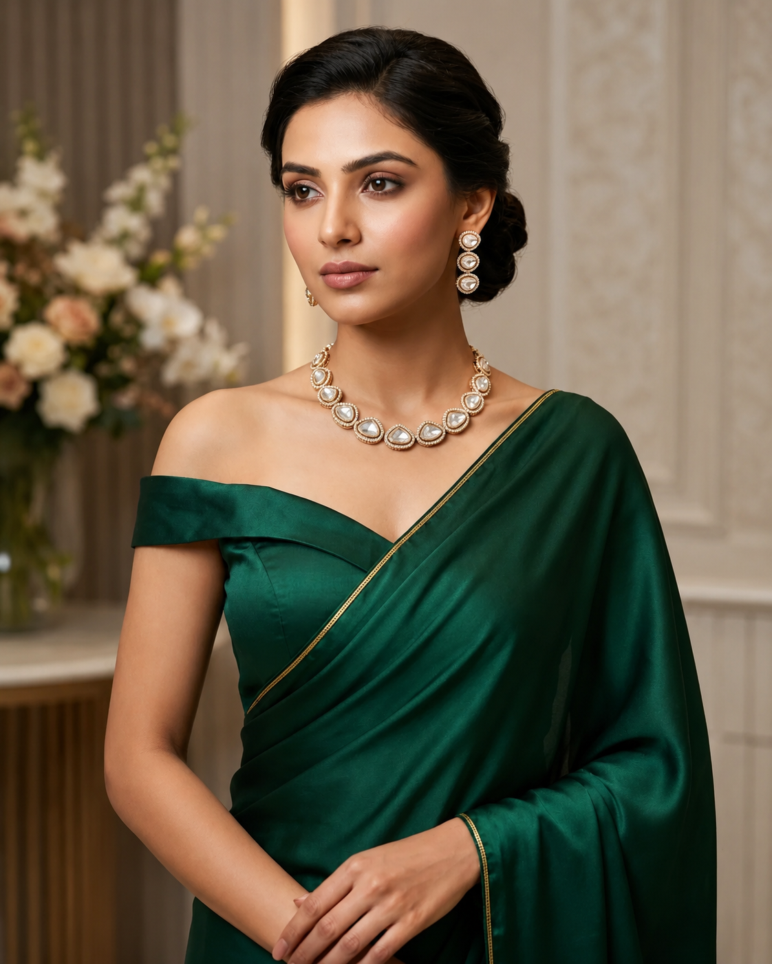 Classic Crystal Teardrop Bridal Set