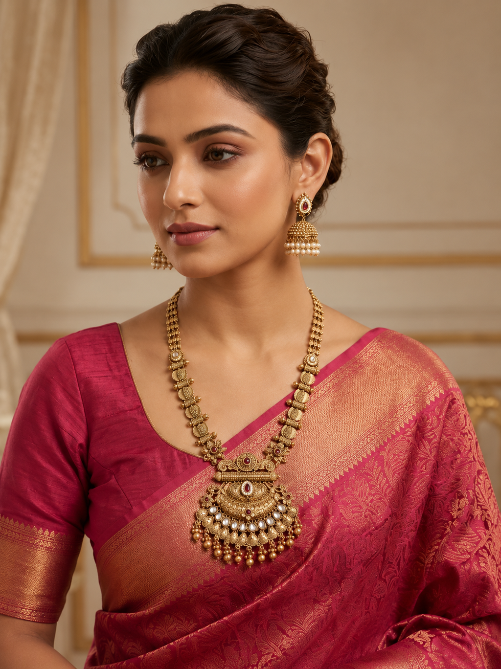 Golden Stone Pearl Set