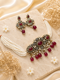 Ruby Heritage Pearl Choker Set