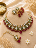 Royal Emerald Ruby Kundan Choker Set
