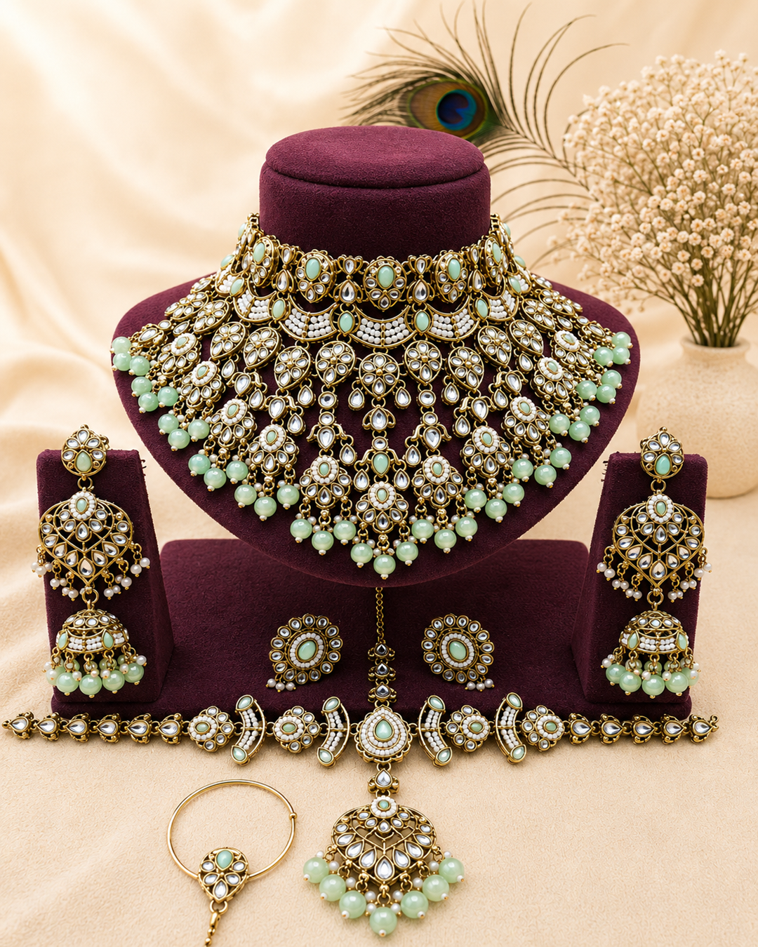 Rajsi Mint Choker Set