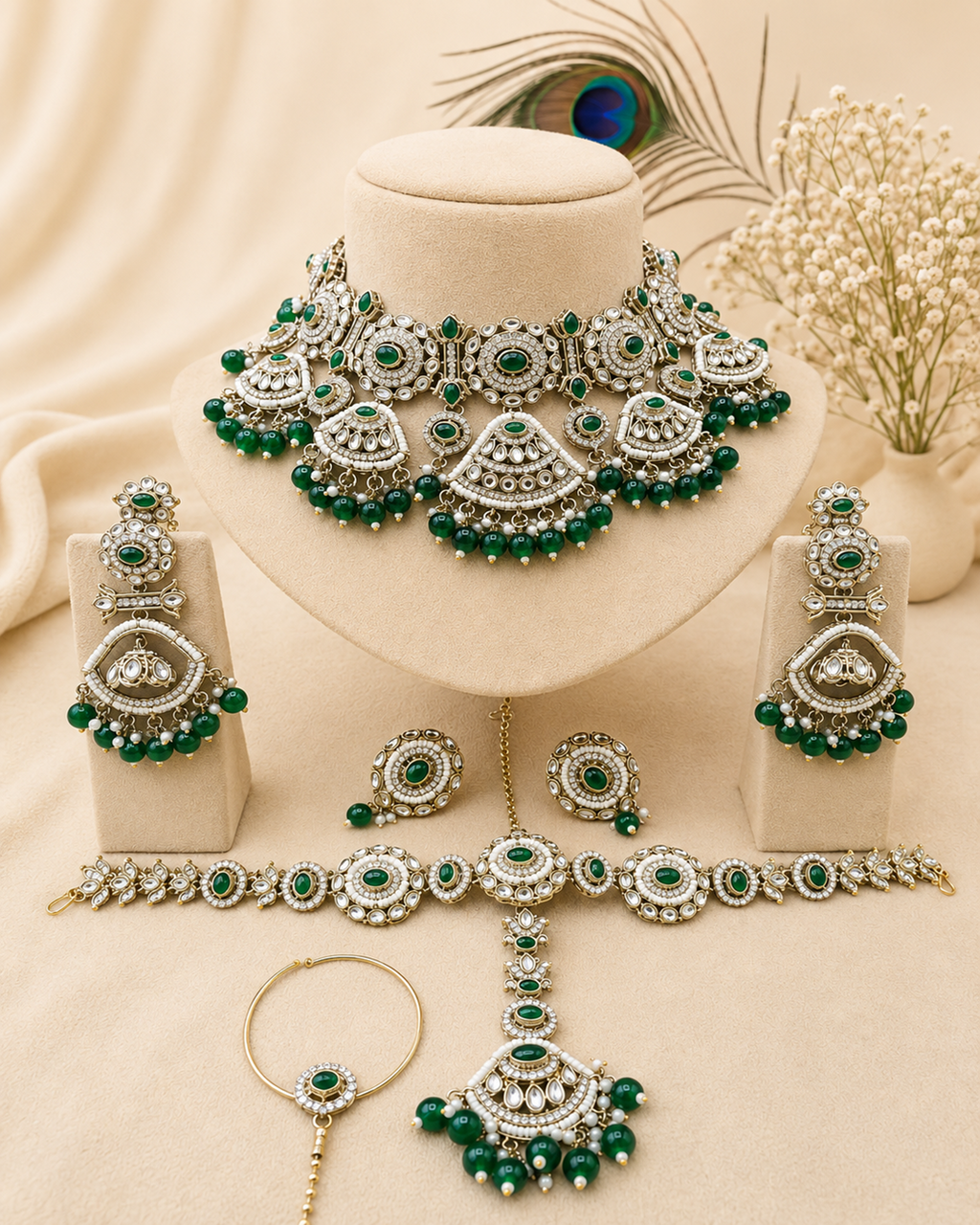 Shahi Panna Bridal Set