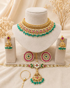 Green Stone Traditional Choker Set