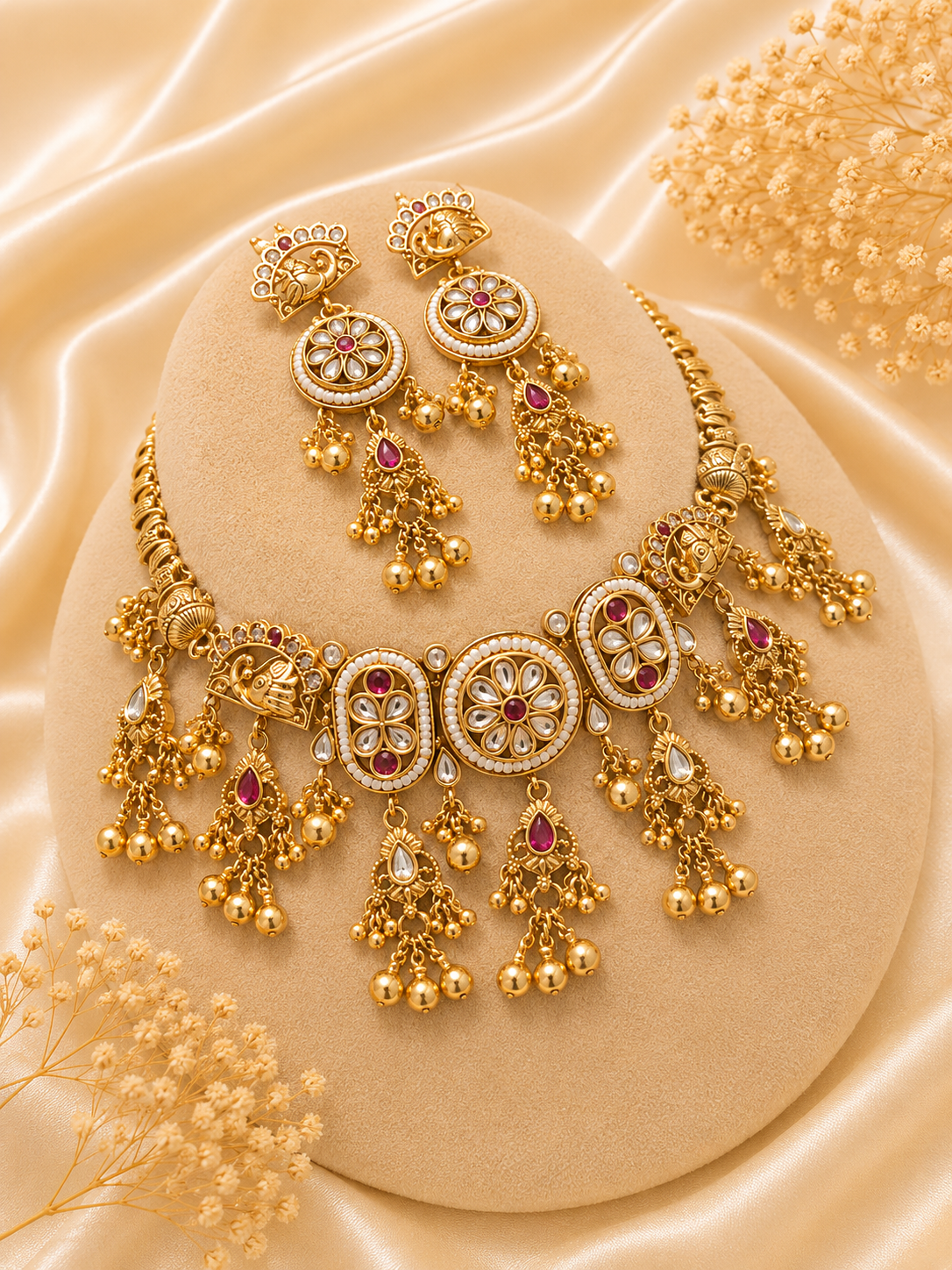 Golden Radiance Necklace Set