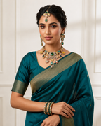 Emerald Crystal Designer Necklace Set