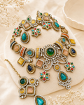 Emerald Crystal Designer Necklace Set