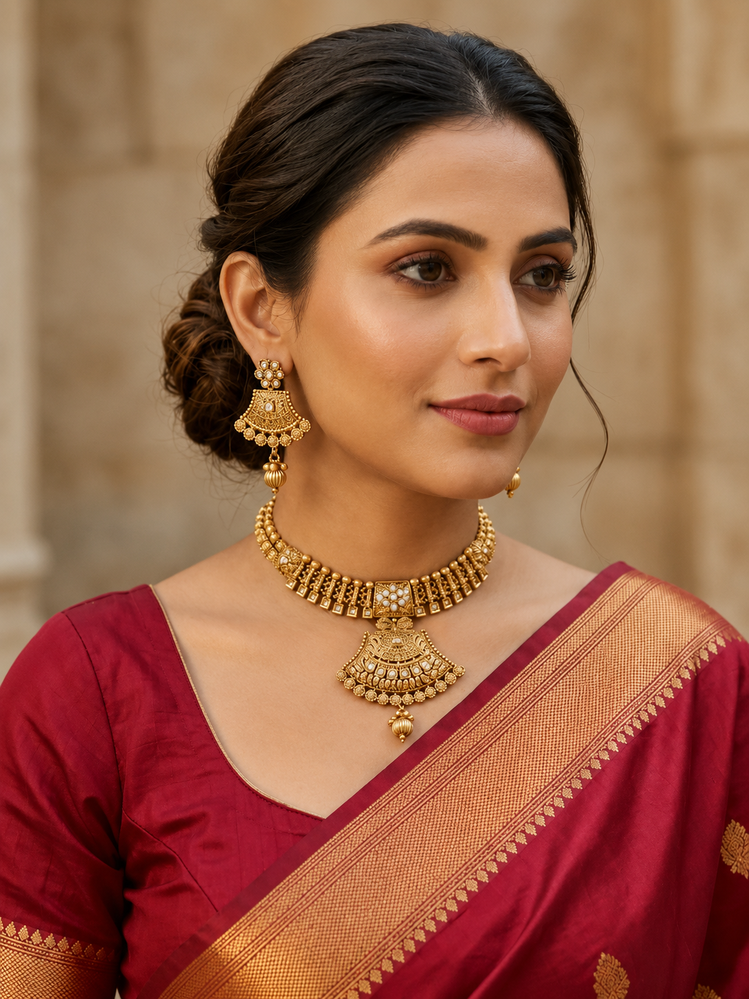 Luxury Pearl Stone Necklace