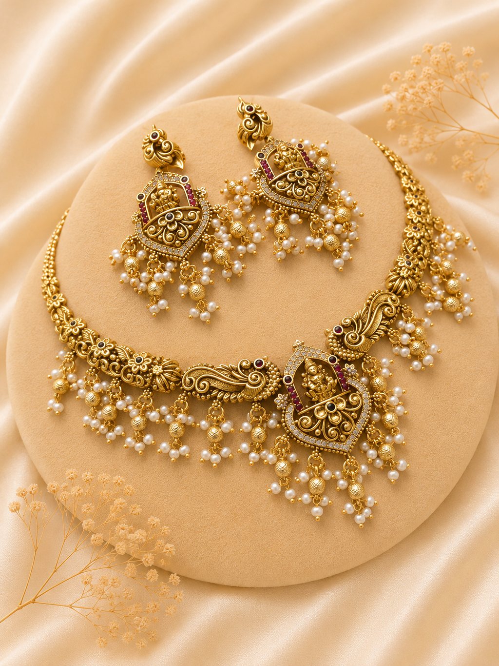 Golden Square Gem Set