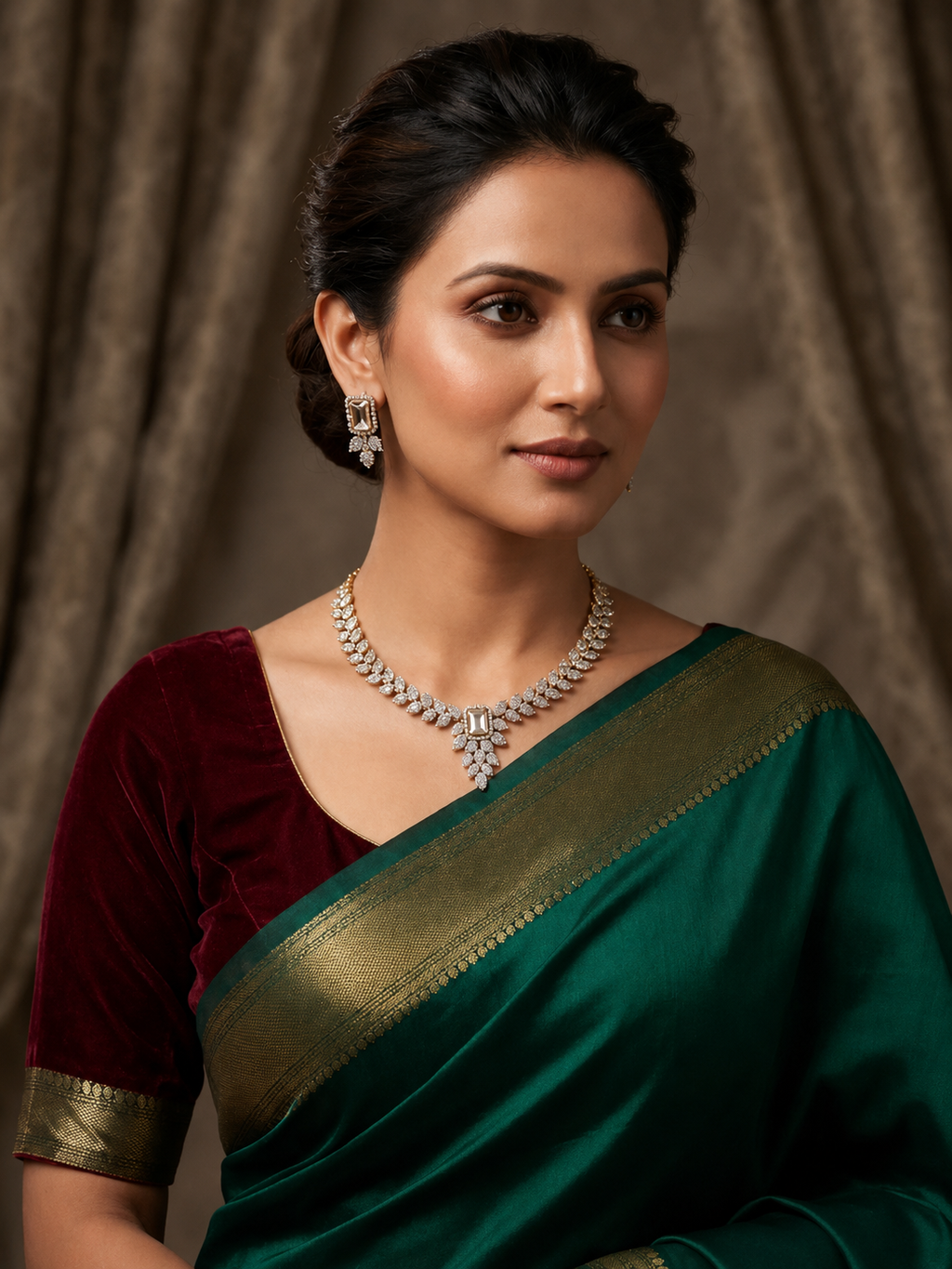 Imperial Foliage Emerald-Cut Set