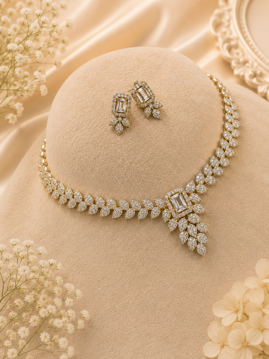 Imperial Foliage Emerald-Cut Set