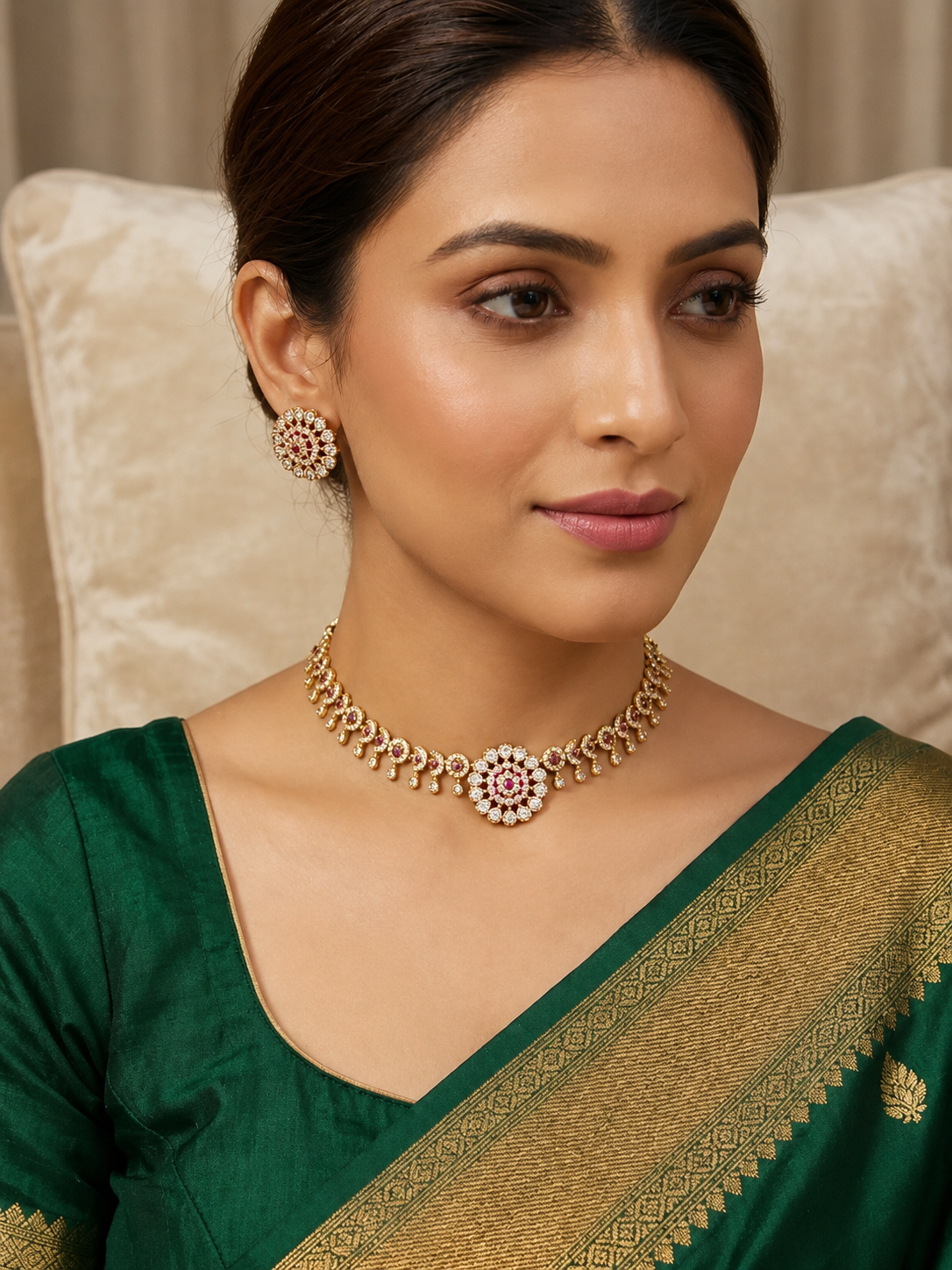 Ruby Floral Elegance Set
