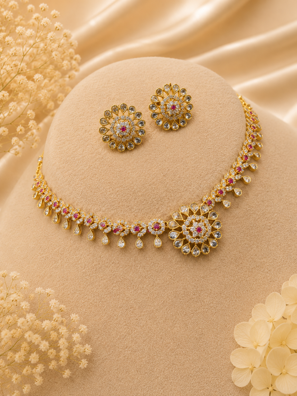 Ruby Floral Elegance Set