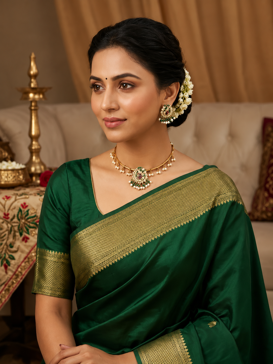 Peacock Pearl Pendant Set