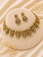 Golden Pearl Necklace Set