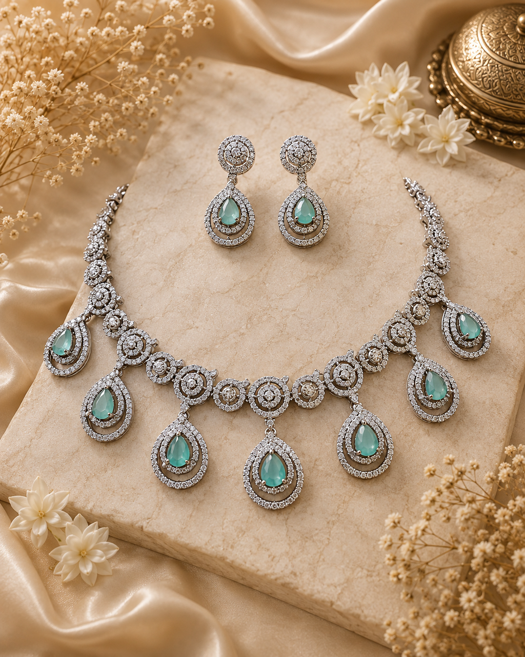 Ethereal Mint Teardrop Set