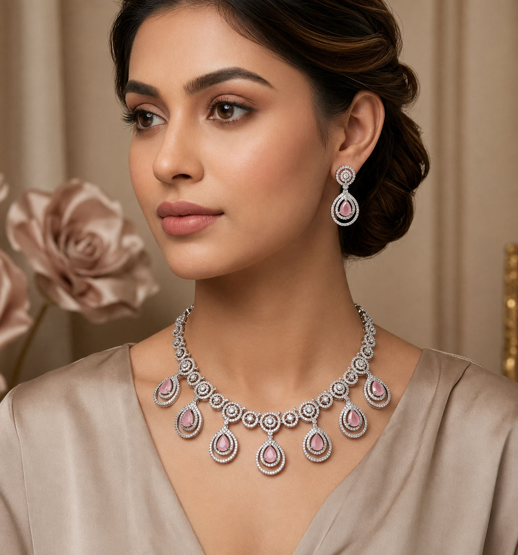 Blushing Rose Teardrop Set