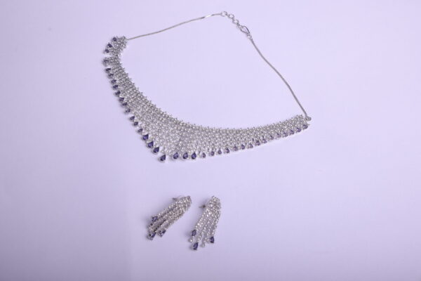 Silver Sparkle V Neck