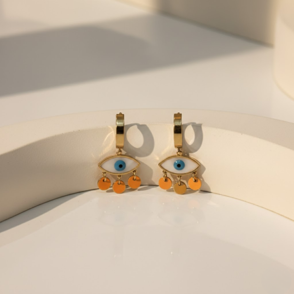 Evil Eye Drop Earrings