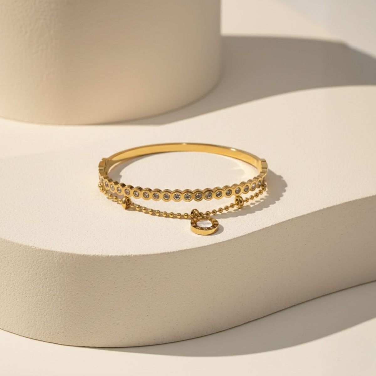 Luna Charm Bangle