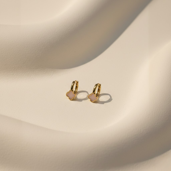 Blush Clover Hoops
