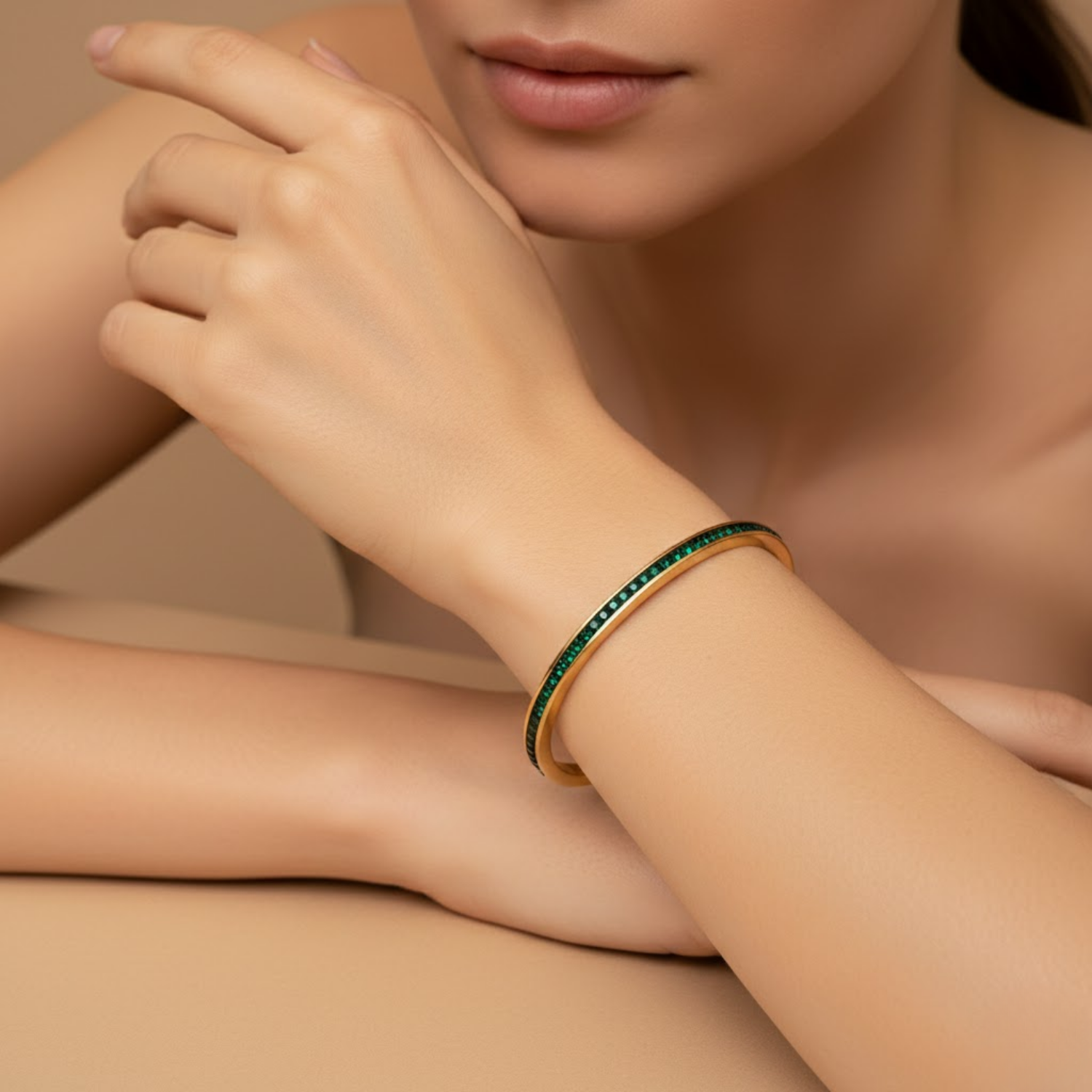 Emerald Edge Bangle - Image 2