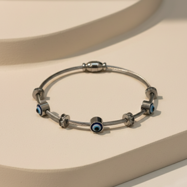 Evil Eye Cable Bracelet